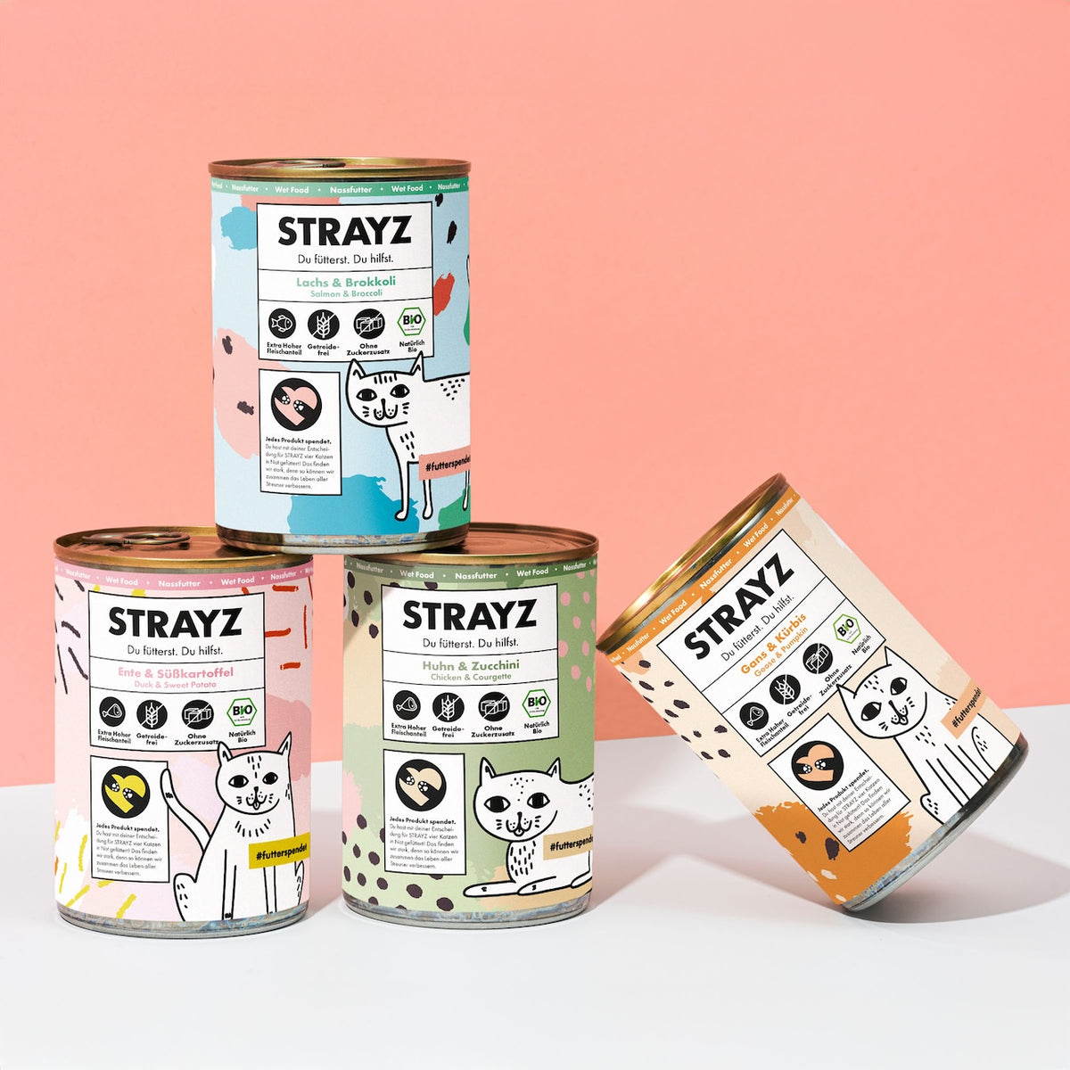 Nassfutter Probierpaket - 400g Dosen