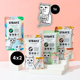 Bio Katzenfutter mit hohem Fleischanteil von STRAYZ Probierpaket