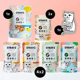 Bio Katzenfutter mit hohem Fleischanteil von STRAYZ Kennenlernpaket