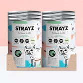 STRAYZ Bio Katzenfutter Nassfutter Sparpaket 6x400 Dose Lachs & Brokkoli