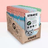 STRAYZ Bio Katzenfutter Nassfutter Sparpaket 14x85 Beutel Lachs & Brokkoli