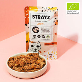 Bio Katzenfutter mit hohem Fleischanteil von STRAYZ Gans