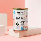 STRAYZ Bio Katzenfutter Nassfutter 400g Dose Lachs & Brokkoli