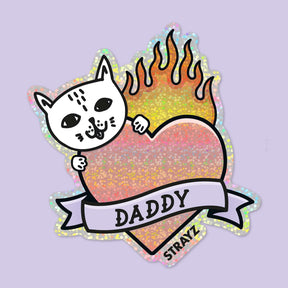 Katzen Sticker Cat Daddy, Geschenk für Cat Dads