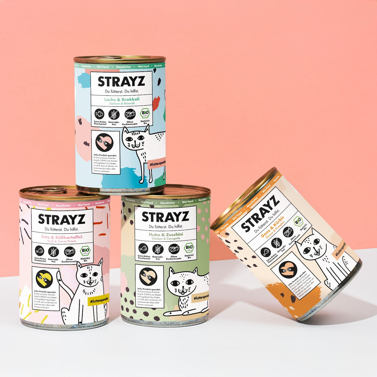 Nassfutter Probierpaket - 400g Dosen