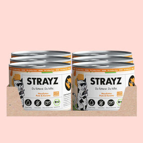 STRAYZ Bio Nassfutter Pute & Karotte in Soße 6x400g