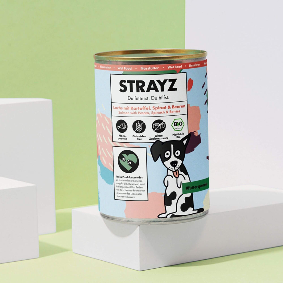 Bio Nassfutter für Hunde mit Lachs | 400g