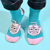 STRAYZ Katzensocken mit "Poleckmiez" von oben